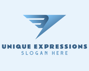 Wings Express Courier logo design