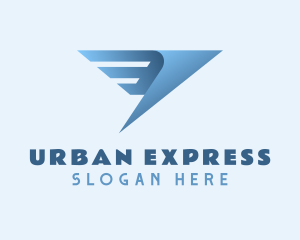 Wings Express Courier logo design