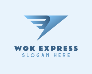 Wings Express Courier logo design