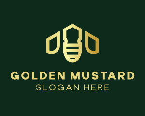 Golden Bee House logo design