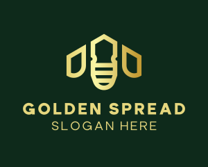 Golden Bee House logo design