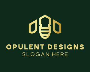 Golden Bee House logo design