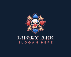 Skull Casino Joker logo design