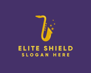 Jazz Saxophone Music logo design