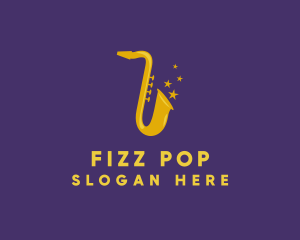 Jazz Saxophone Music logo design