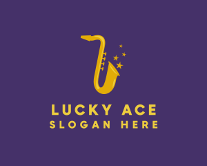 Jazz Saxophone Music logo design