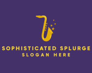 Jazz Saxophone Music logo design