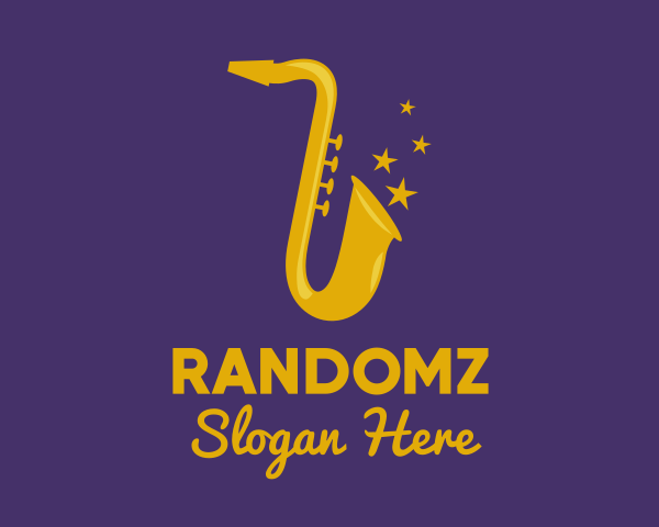 Saxophone Player logo example 3