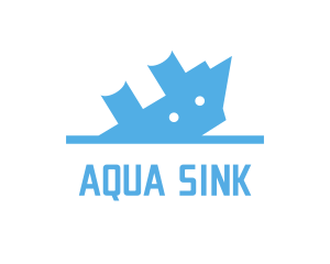 Sinking Cruise Ship logo design