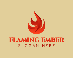Burning Fire Symbol logo