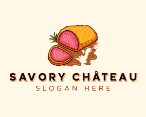 Beef Wellington Restaurant logo design