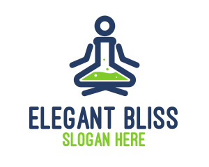 Laboratory Flask Yoga logo