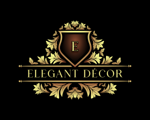 Elegant Crest Leaf logo design