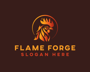 Fire Chicken Grill logo design