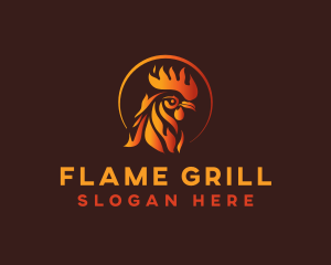 Fire Chicken Grill logo design