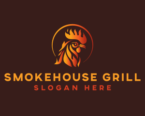 Fire Chicken Grill logo design