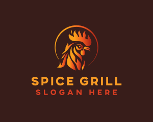 Fire Chicken Grill logo design