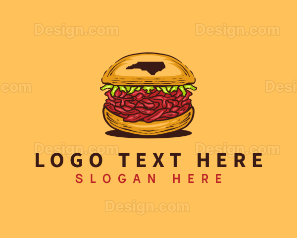 Pork BBQ Burger Logo