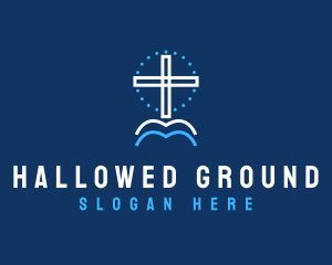 Religious Crucifix Shrine logo