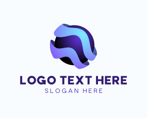 3D Gradient Global logo