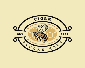 Insect Honey Bee Farm Logo