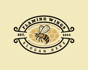 Insect Honey Bee Farm logo design