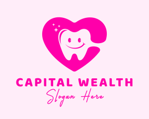 Dental Tooth Heart  logo