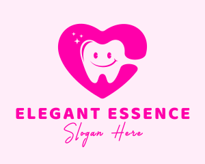 Dental Tooth Heart  logo design