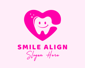 Dental Tooth Heart  logo