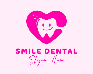 Dental Tooth Heart  logo design