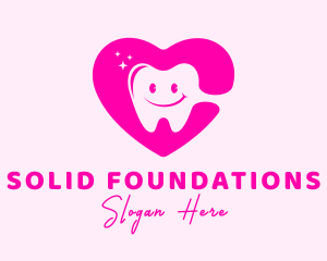 Dental Tooth Heart  logo design