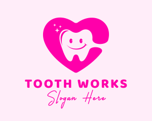 Dental Tooth Heart  logo