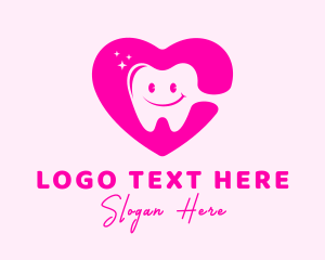 Heart - Dental Tooth Heart logo design