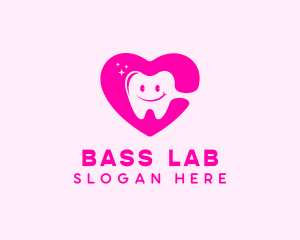 Dental Tooth Heart  logo design