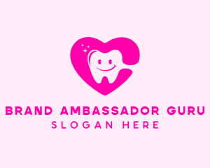 Dental Tooth Heart  logo design