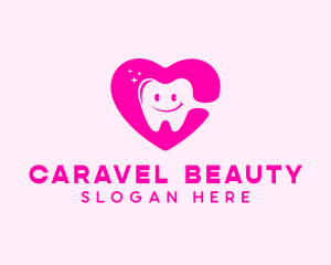 Dental Tooth Heart  logo design