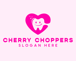 Dental Tooth Heart  logo design