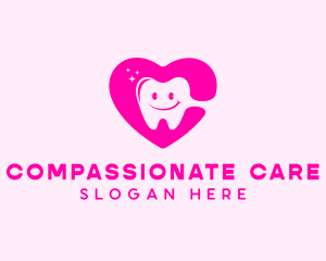 Dental Tooth Heart  logo design