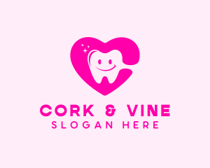 Dental Tooth Heart  logo design