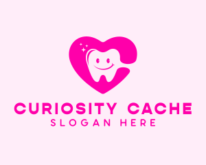 Dental Tooth Heart  logo design