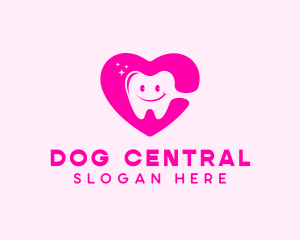 Dental Tooth Heart  logo design