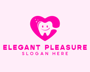 Dental Tooth Heart  logo design