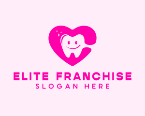 Dental Tooth Heart  logo design