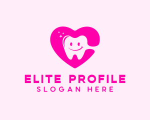 Dental Tooth Heart  logo design