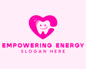 Dental Tooth Heart  logo design