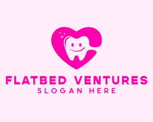 Dental Tooth Heart  logo design