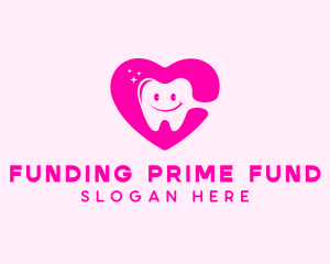 Dental Tooth Heart  logo design