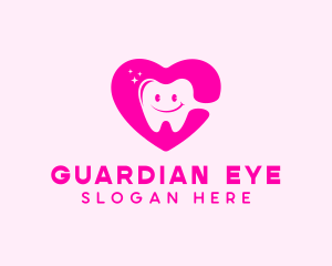 Dental Tooth Heart  logo design