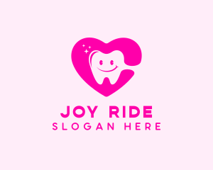 Dental Tooth Heart  logo design