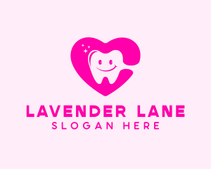 Dental Tooth Heart  logo design